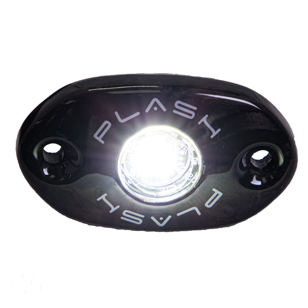 CORPUS - Cool White Carbon Fiber LED Deck Light - Black Housing