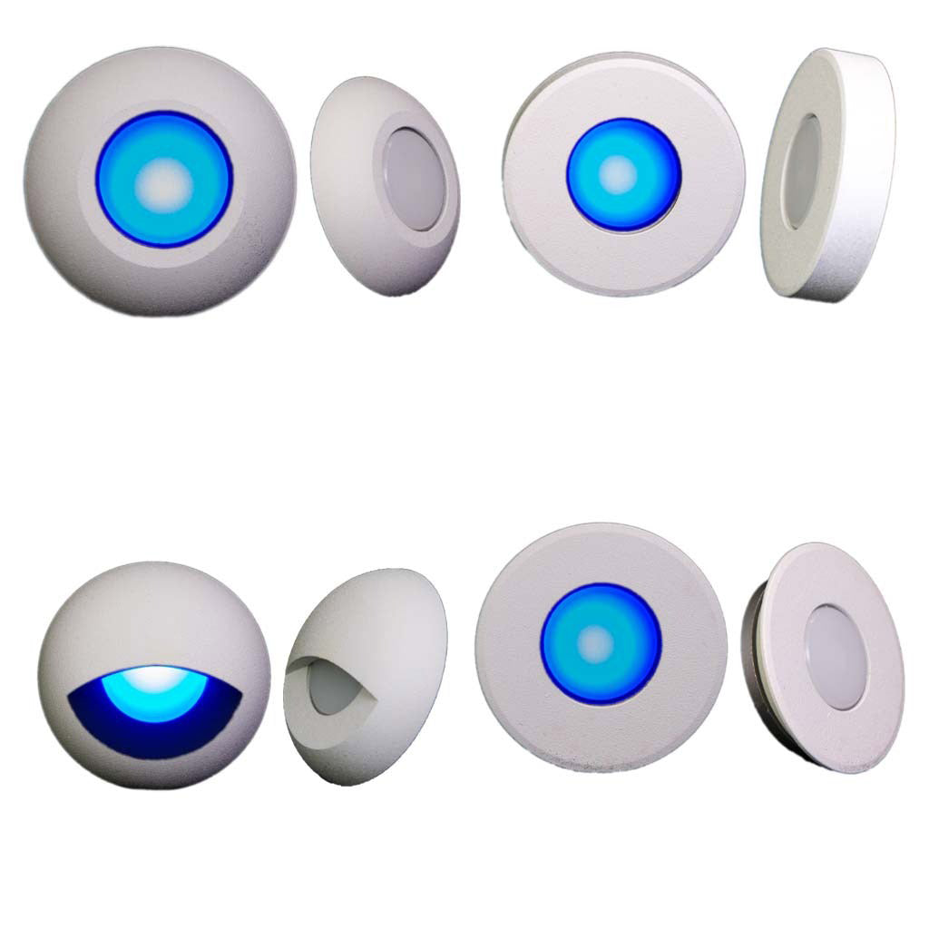 Gravity LED Light - White Housing - Blue