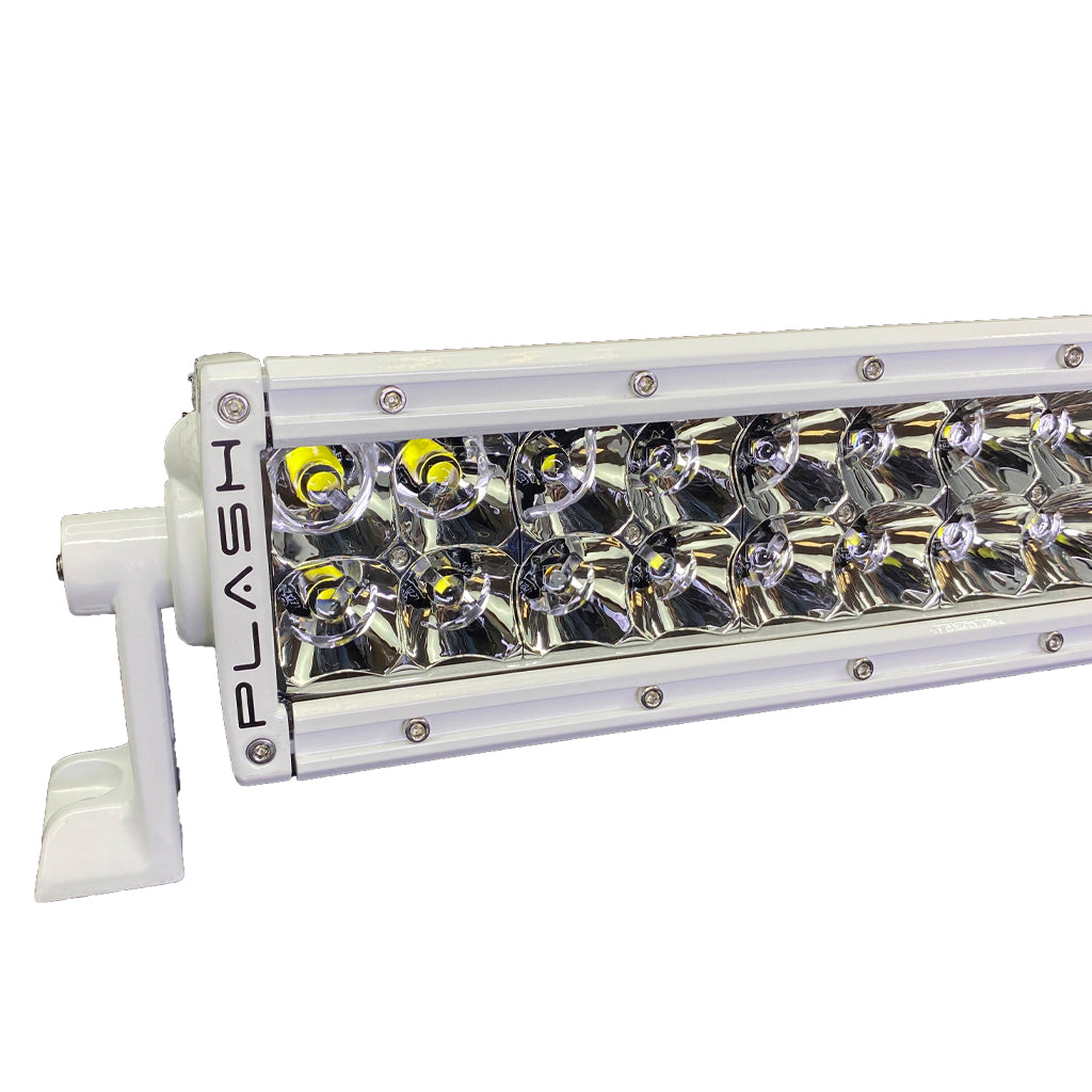 40" XX-Series LED Light Bar - Marine White (5W) Side Angle Close Up