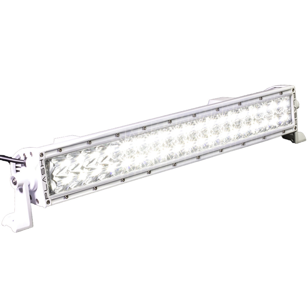 PlashLights 20 inch LED Light bar marine rated LED boat spreader t-top reverse saltwater grab rail 