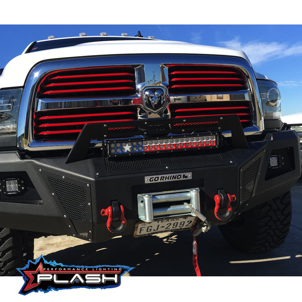 20" Texas-Series Light Bar Red White Blue for Truck