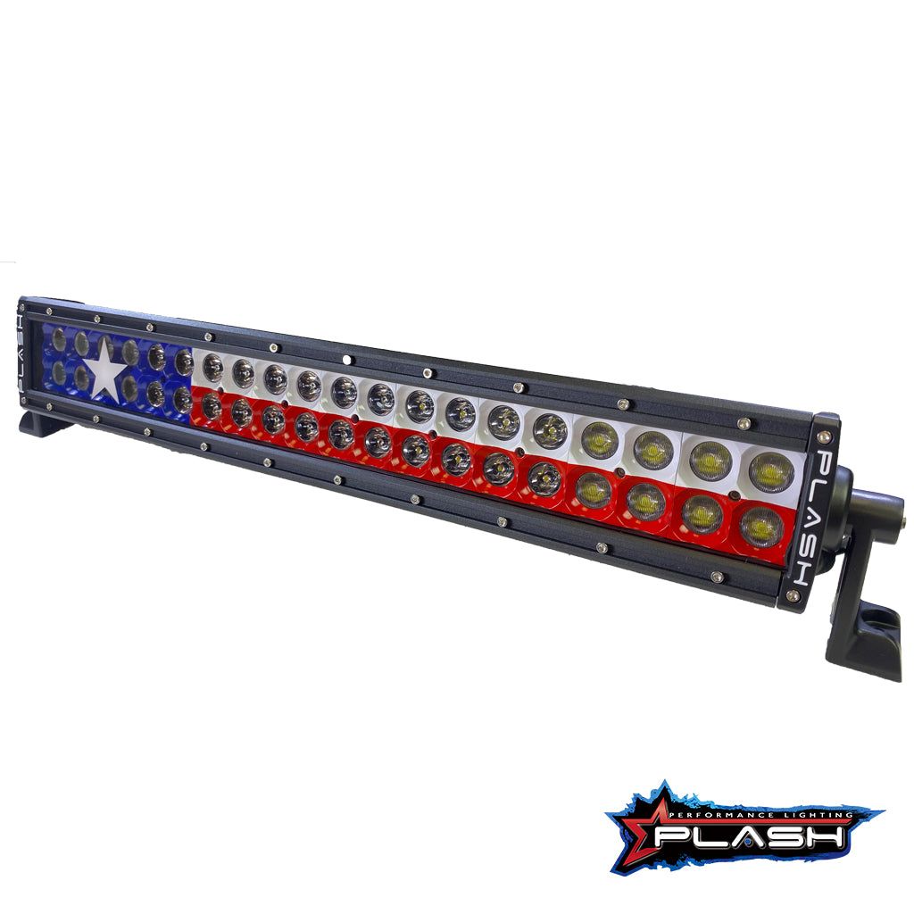 20" Texas Flag Light Bar Red White Blue LED Lights Texan Backlit