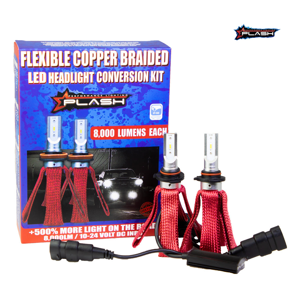 5202 (H16EU) Flexible Copper Braided LED Headlight Conversion Kit