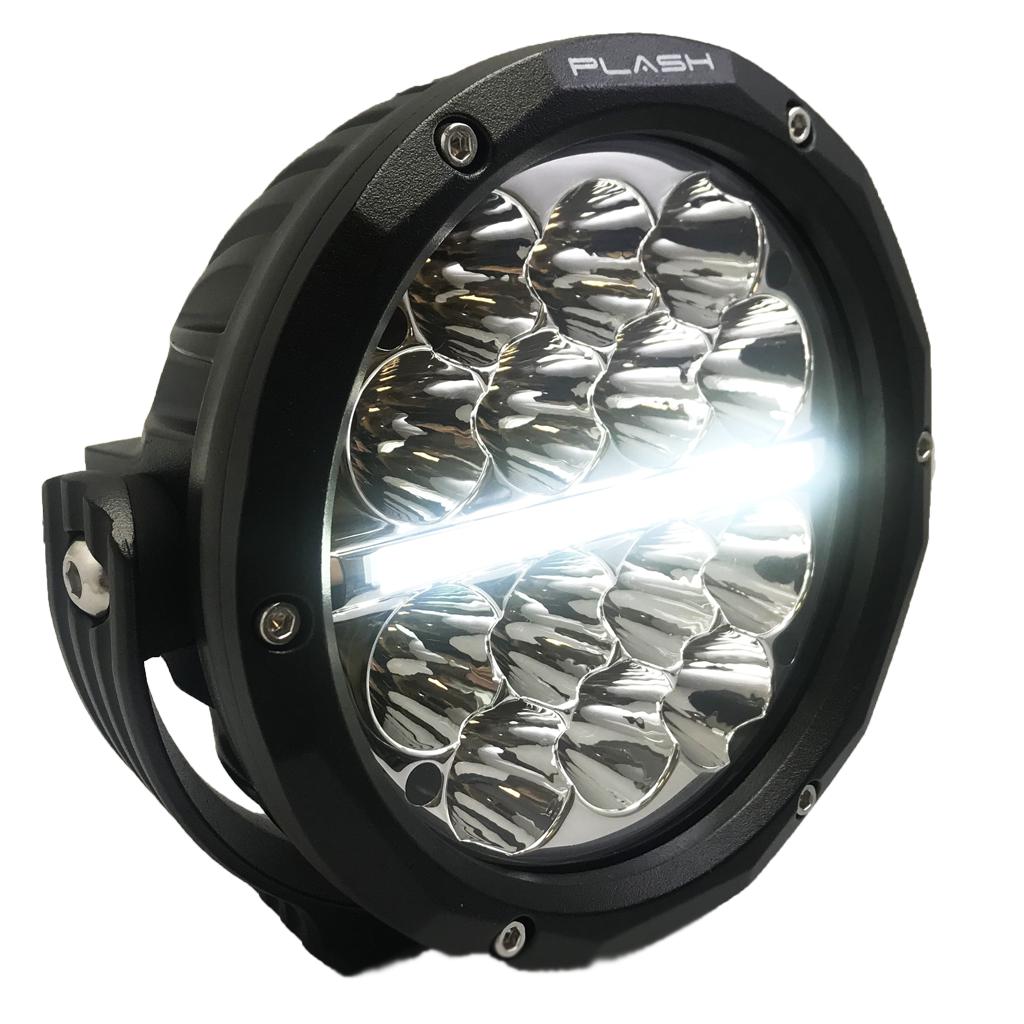 Round LED Driving Light Jeep 6 inch DRL Spot Beam Plash