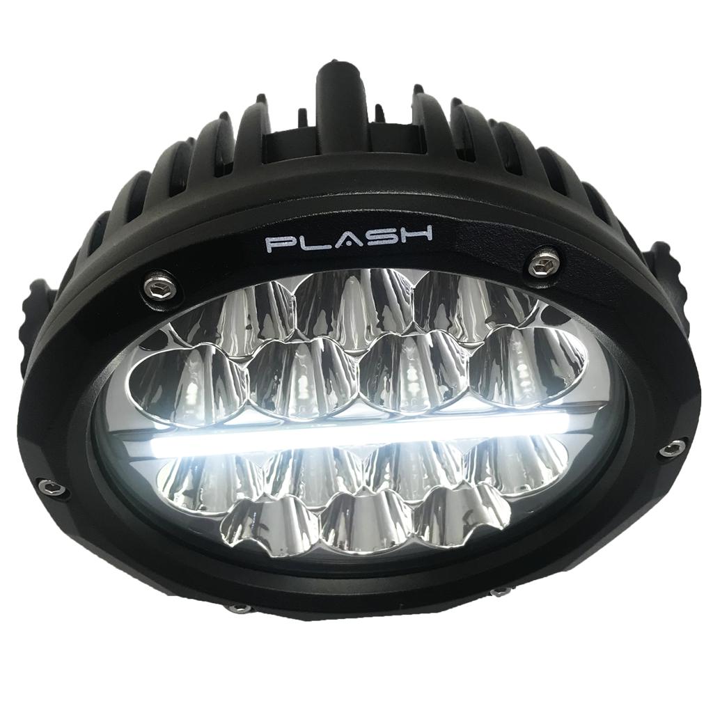 Round LED Driving Light Jeep 6 inch DRL Spot Beam Plash