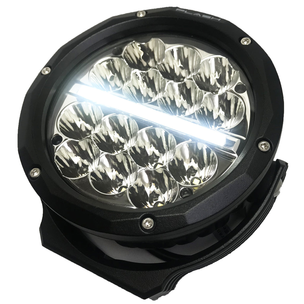 Round LED Driving Light Jeep 6 inch DRL Spot Beam Plash