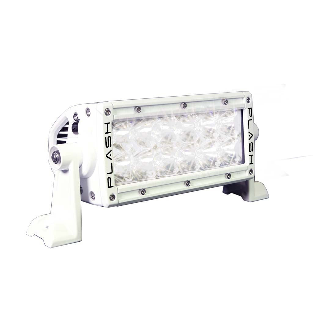 6" XX-Series Light Bar - Marine White Housing LED Light Bar Light On