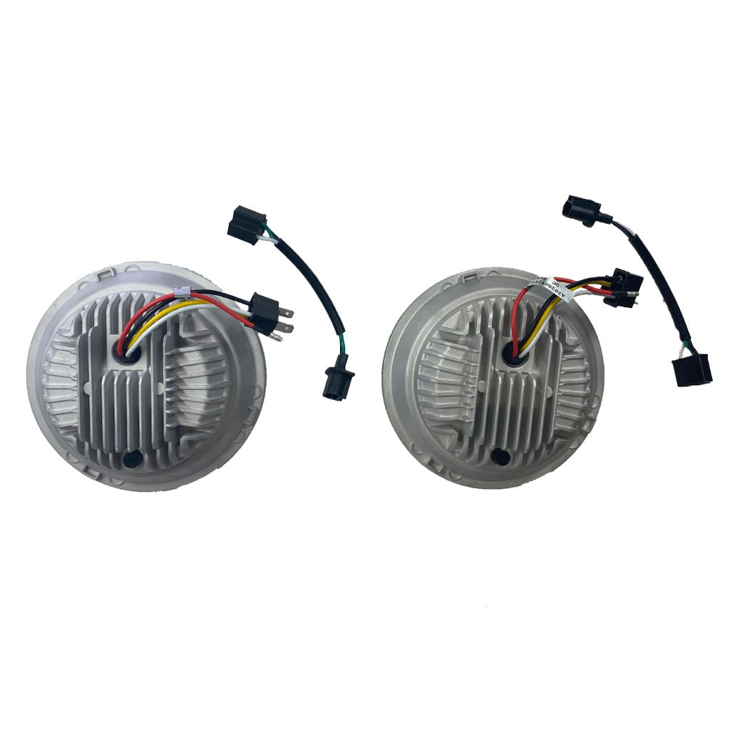 7" Round - 65W - White DRL - Jeep, H1, Harley