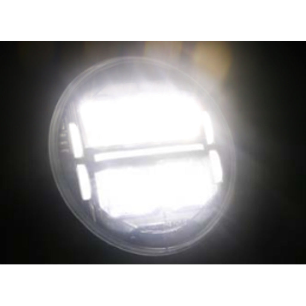 7" Round - 65W - White DRL - Jeep, H1, Harley