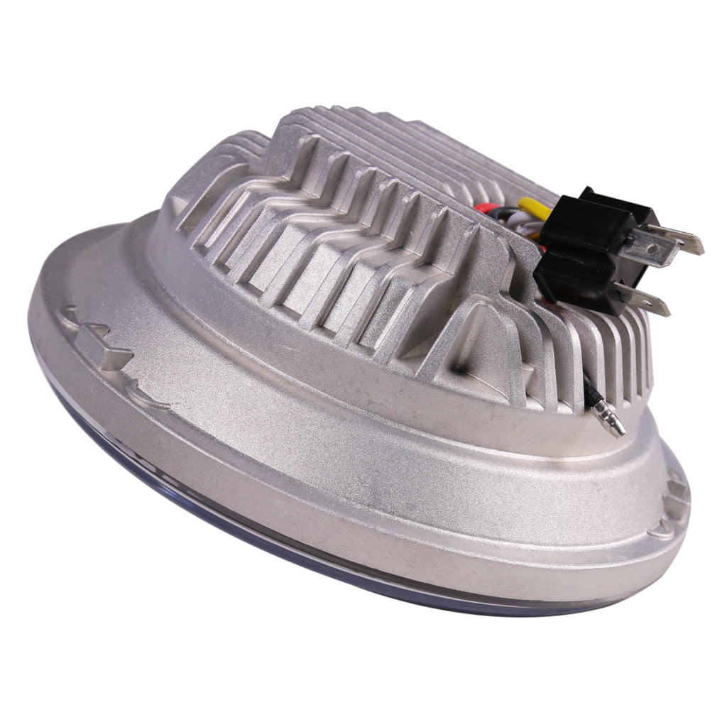 7" Round - 65W - White DRL - Jeep, H1, Harley