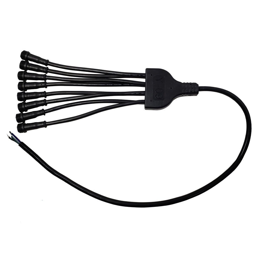 Waterproof 8 way splitter golf cart kit accessory m12 4Pin wire