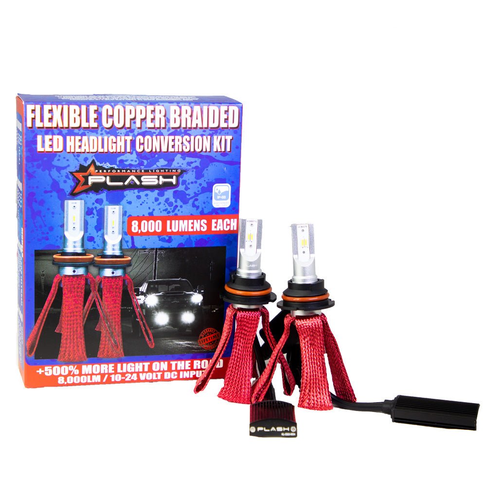 9004 Flexible Copper Braided LED Headlight Conversion Kit