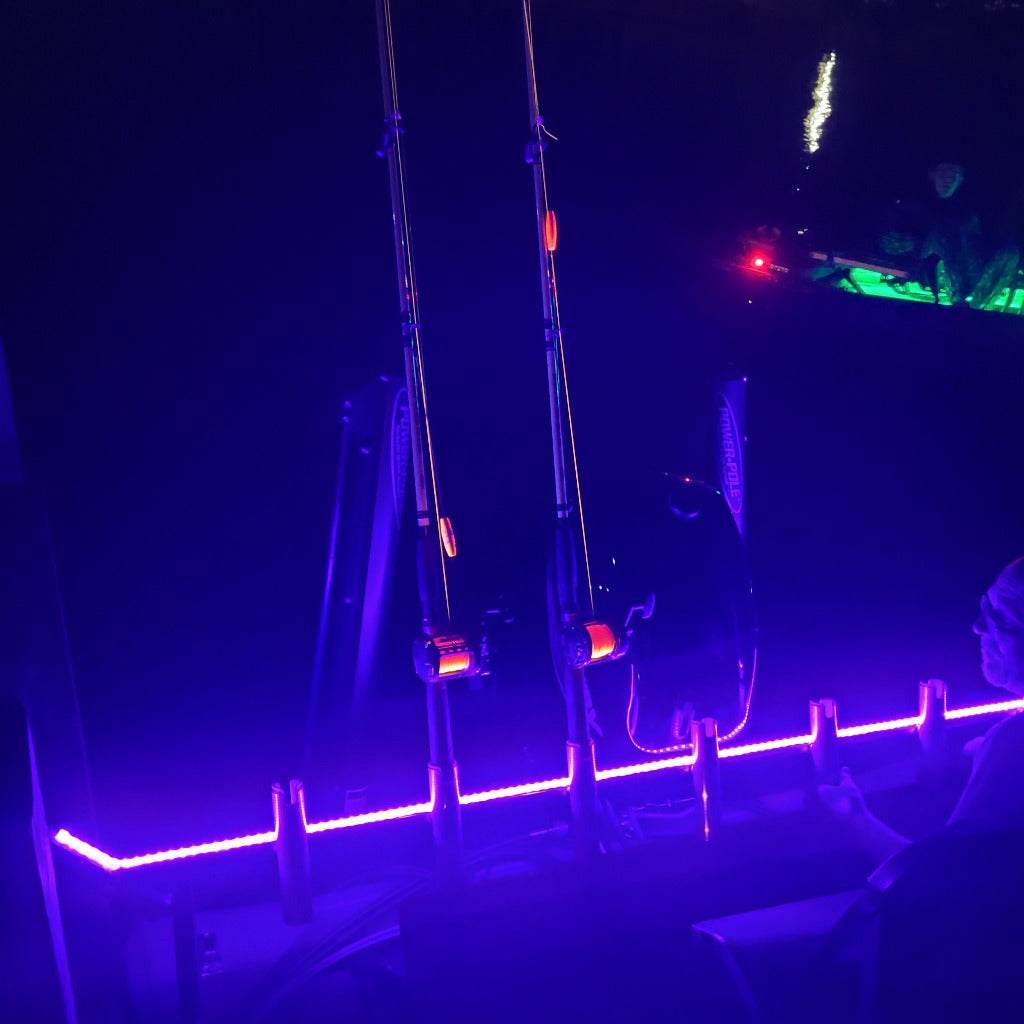 Black Light UV for fishing at night seeing fishing line
