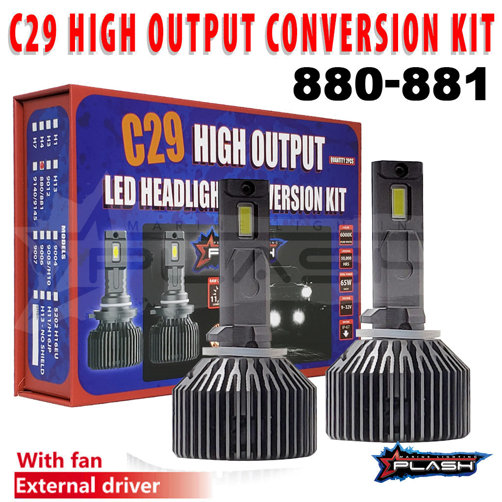 C29 High Output LED Headlight Conversion Kit | 880 / 881