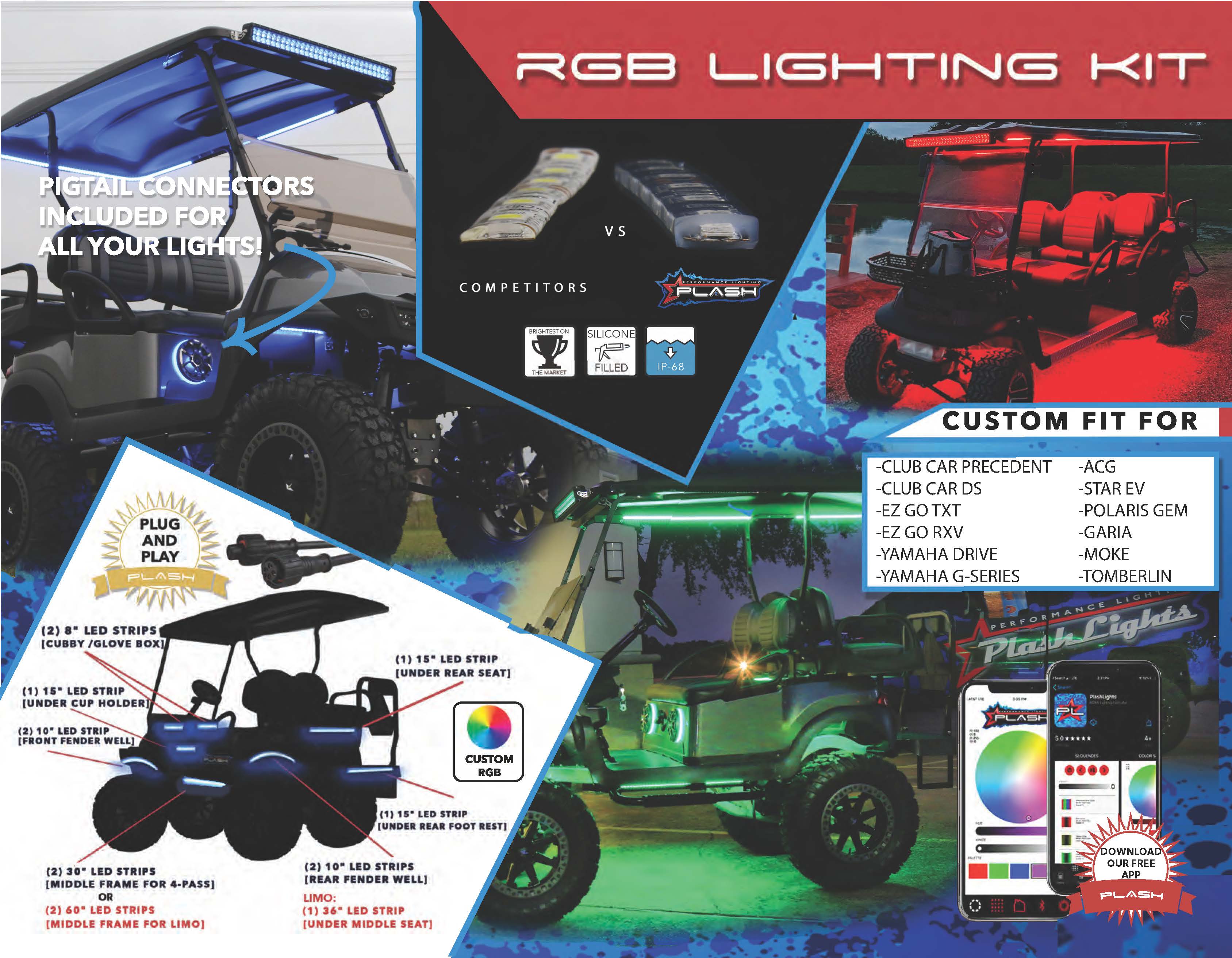 Golf Cart Lighting Kit - Trifold Flyer