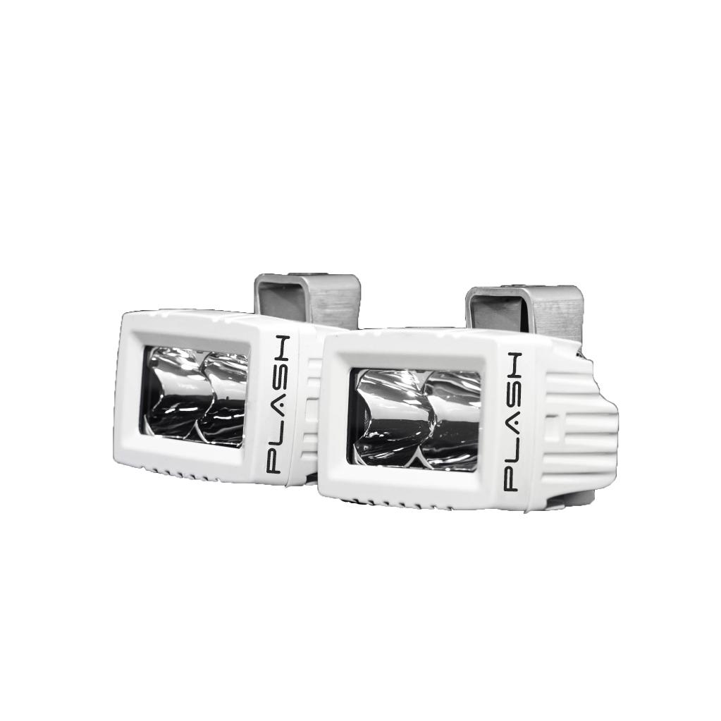 Spreader Light marine white housing stainless steel saltwater bright