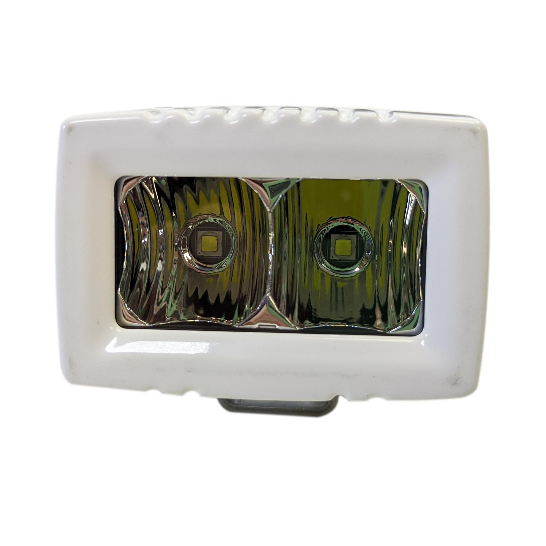 Spreader Light marine white housing stainless steel saltwater bright