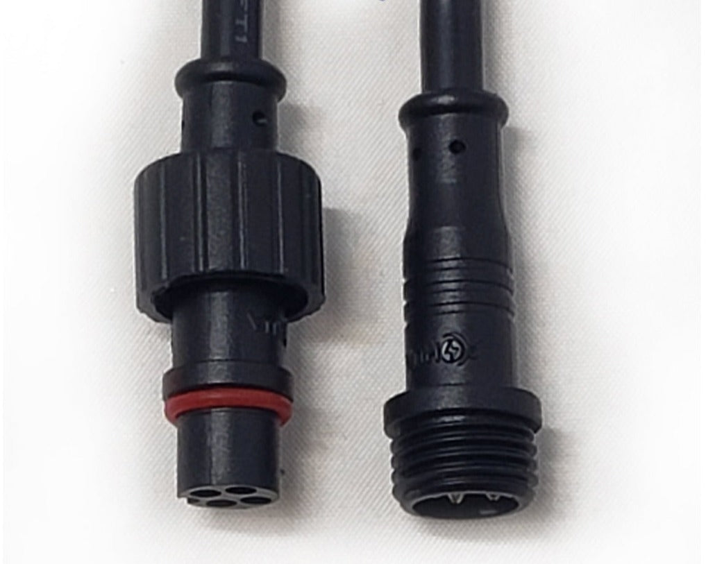 M12 4PIN Waterproof Connector Male Female Comparison