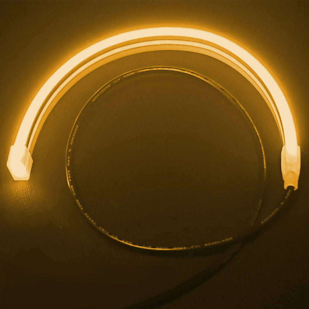 12V Neon Mercury Flexible Light Collage Waterproof RGB Extremely Bright Silicone Sealed Kit Yellow Color