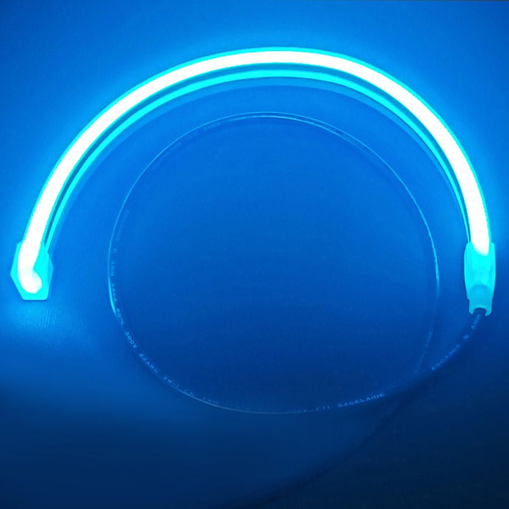12V Neon Mercury Flexible Light Collage Waterproof RGB Extremely Bright Silicone Sealed Kit Blue Color