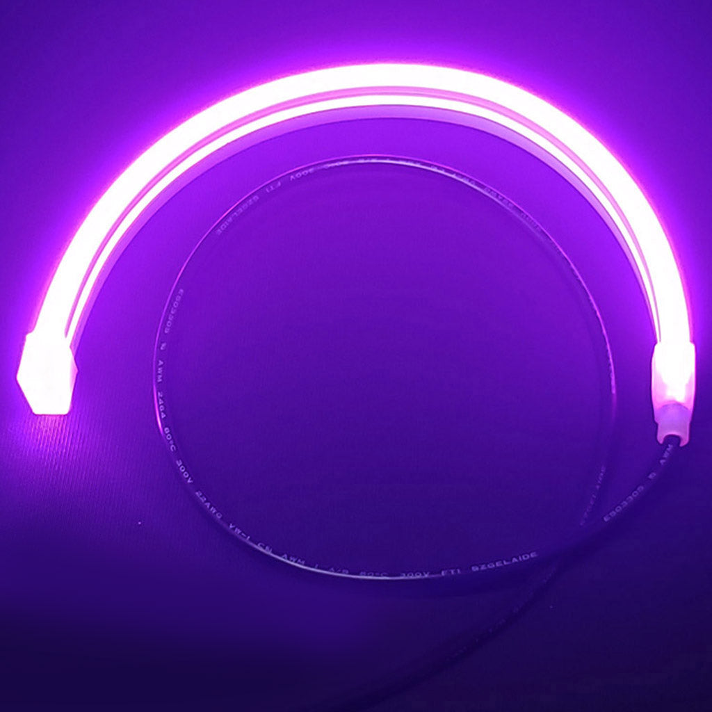 12V Neon Mercury Flexible Light Collage Waterproof RGB Extremely Bright Silicone Sealed Kit Purple Color