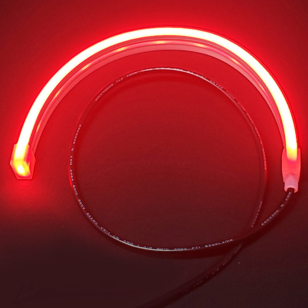 12V Neon Mercury Flexible Light Collage Waterproof RGB Extremely Bright Silicone Sealed Kit Red Color