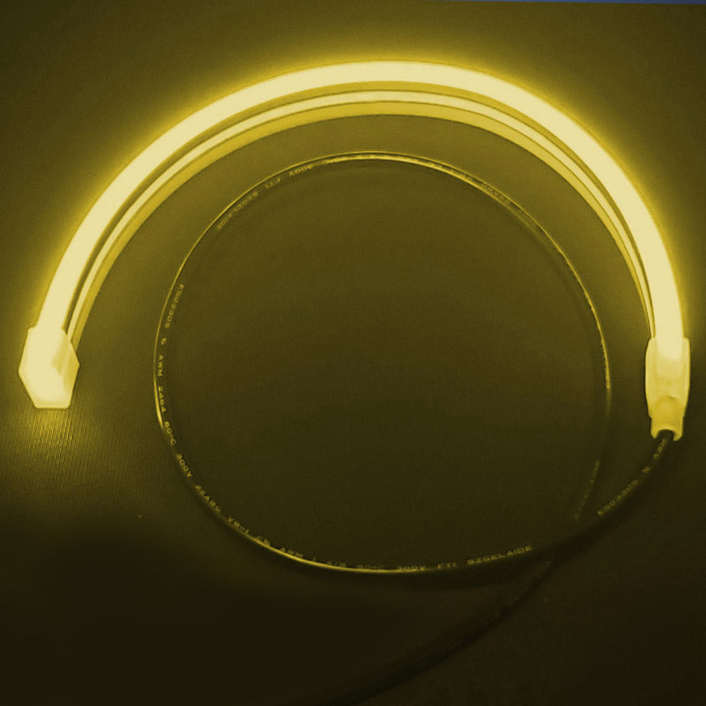 12V Neon Mercury Flexible Light Collage Waterproof RGB Extremely Bright Silicone Sealed Kit Yellow Color