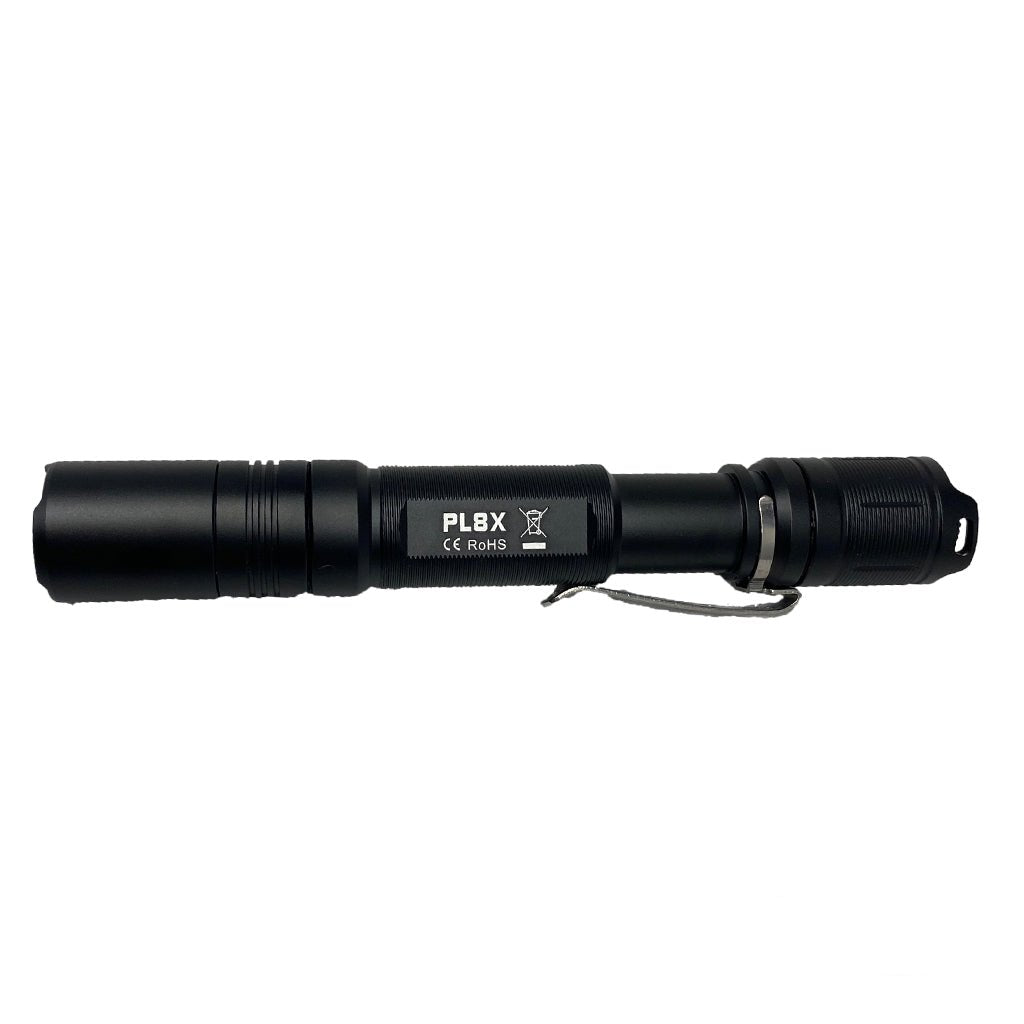 PL8X LED FLASHLIGHT TWO BATTERIES INCLUDED