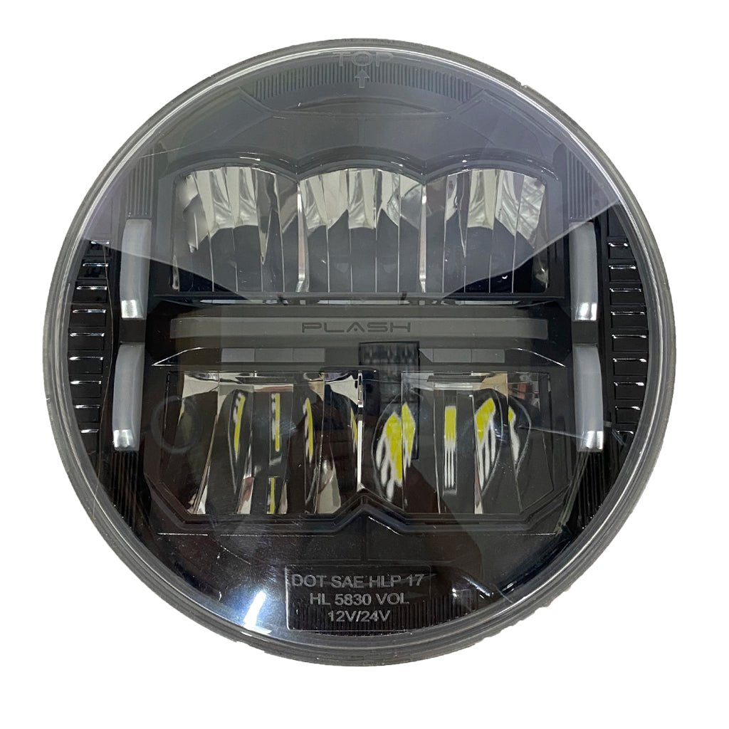 7" Round - 65W - White DRL - Jeep, H1, Harley