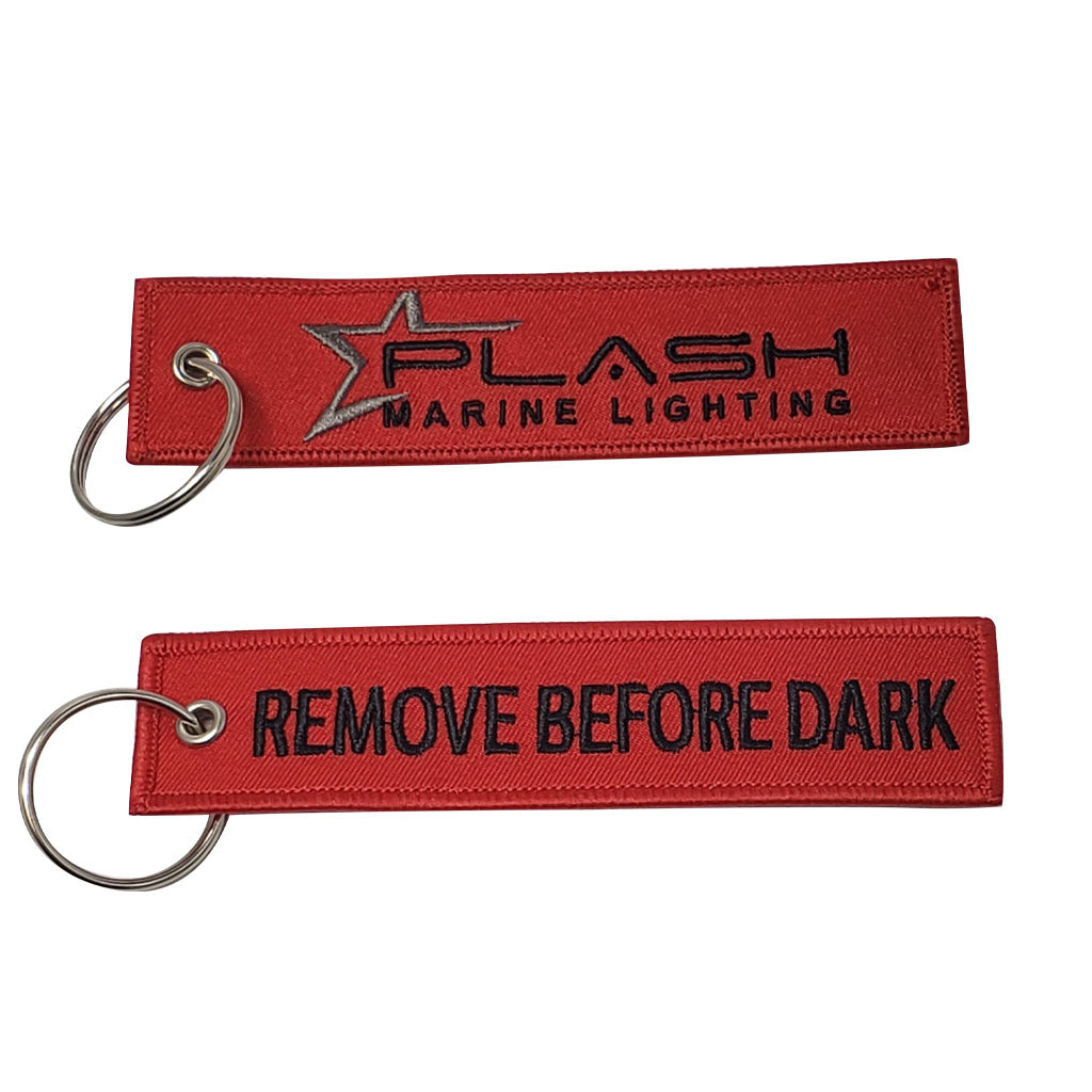 Heavy Duty Keychain Twill Polyester Embroidered Promo Plashlights Brightest LED Lights