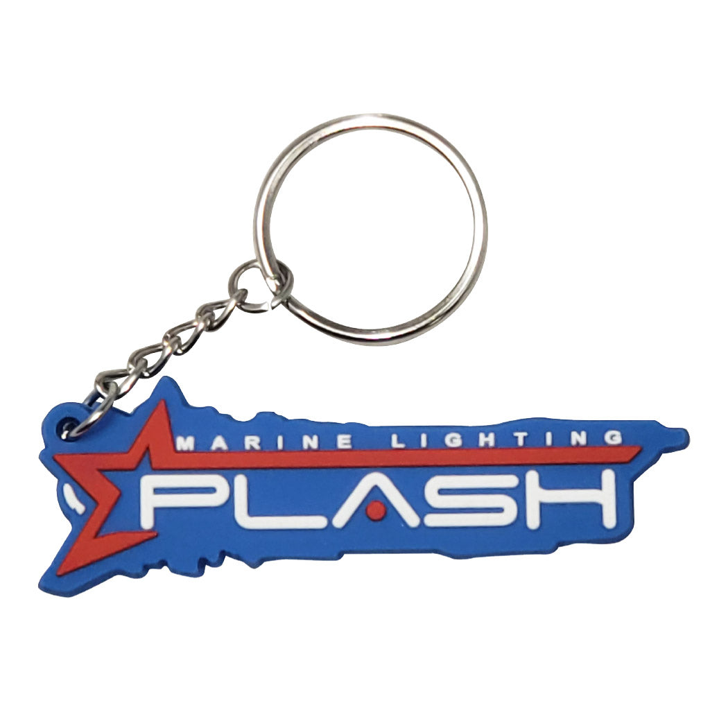 Plash Keychain Promo Gear Rubber Molded Keychain Blue