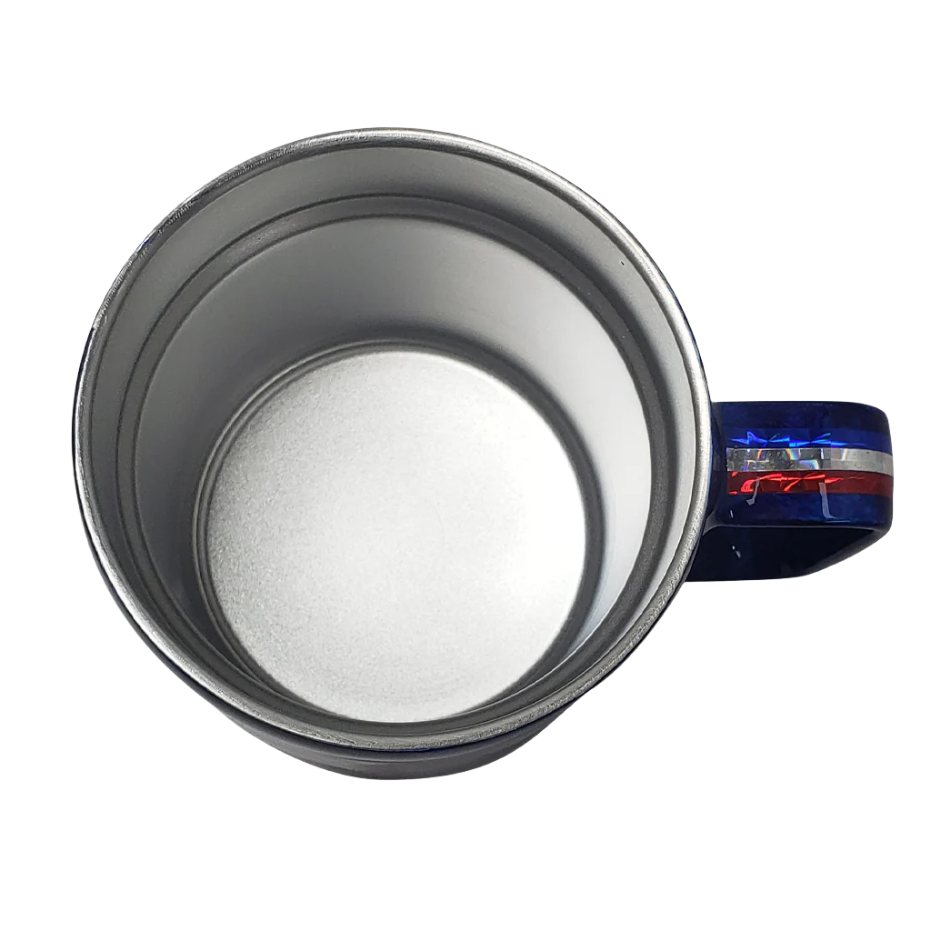 Plash Coffee Mug Prismatic Logo Stainless Steel Interior