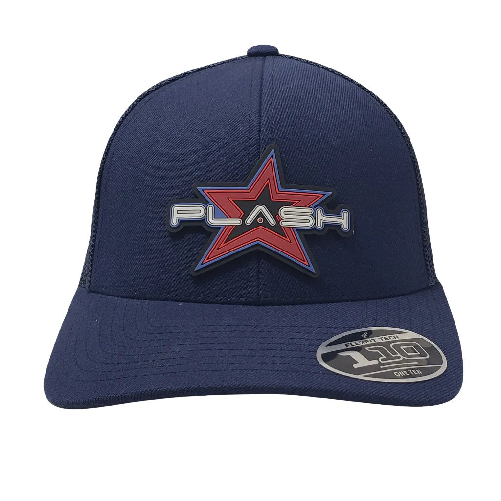 Plash Snap-Back Curved Bill Navy Blue Branded Bill Marine Lighting