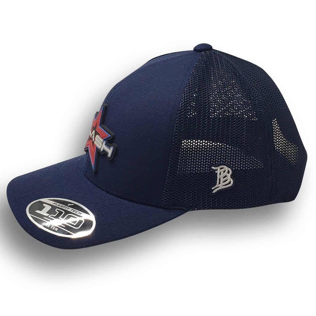 Plash Snap-Back Curved Bill Navy Blue Branded Bill Marine Lighting