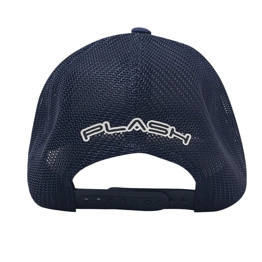 Plash Snap-Back Curved Bill Navy Blue Branded Bill Marine Lighting
