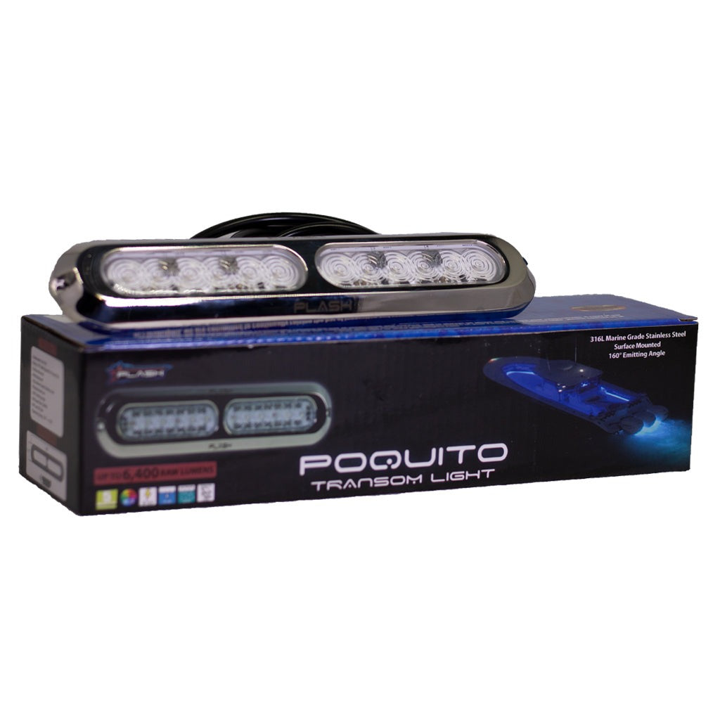 60w watt blue underwater waterproof boat light transom marine