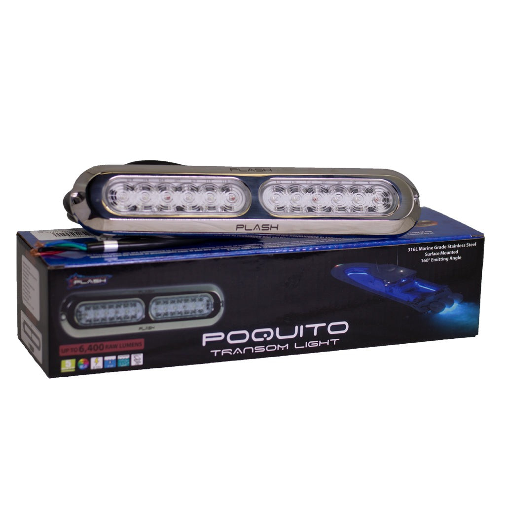 60w watt underwater RGB transom light waterproof led marine boat light