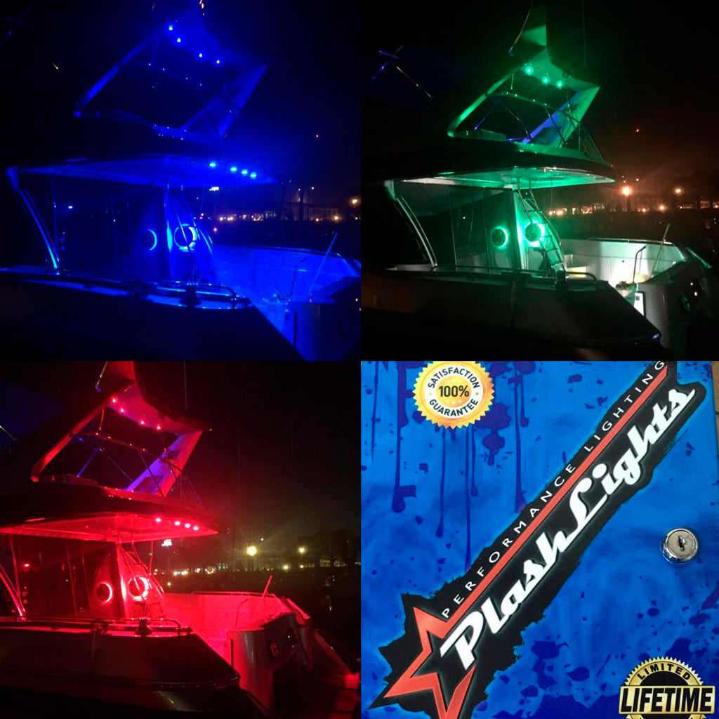 24V RGB Color Changing Strip Light for Boat Kayak Truck or Bar IP68 Marine Rated waterproof