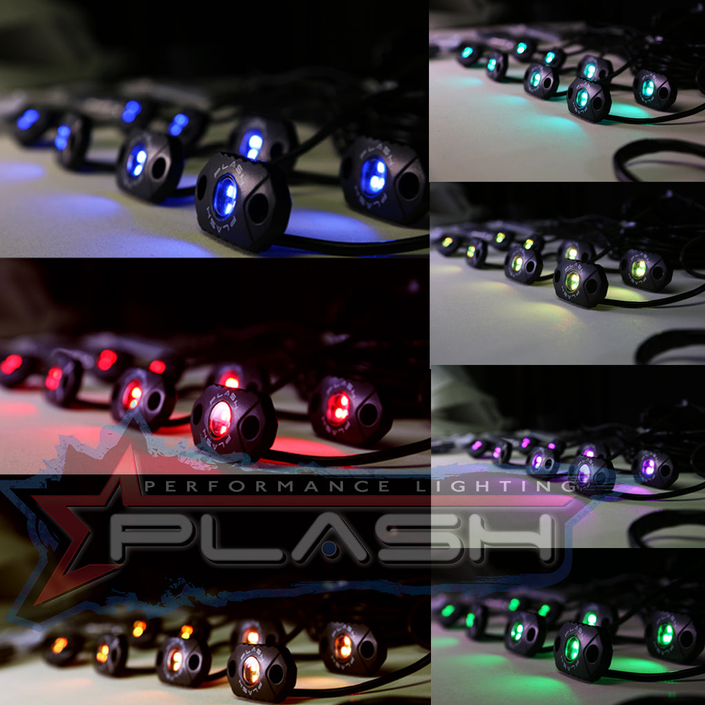 RGB Color Changing Rock Light Kit for Sema Truck 