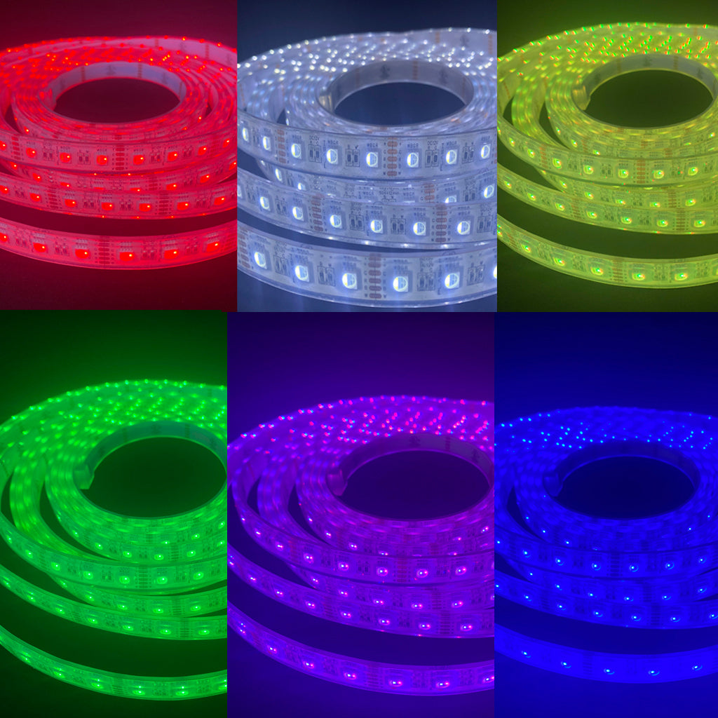 RGB-WW Color Changing Strip Light for Bar Marine Rated waterproof