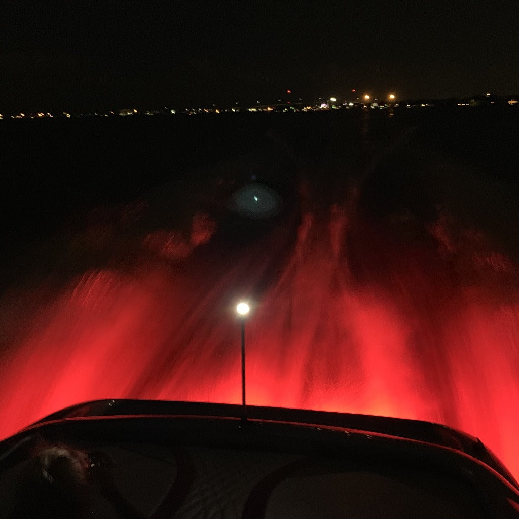 Red transom light for boat under water LED stainless steel bright