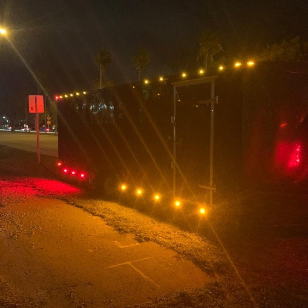 RED LED Rock Lights for Trailer Running Light Underglow Accent PlashLights
