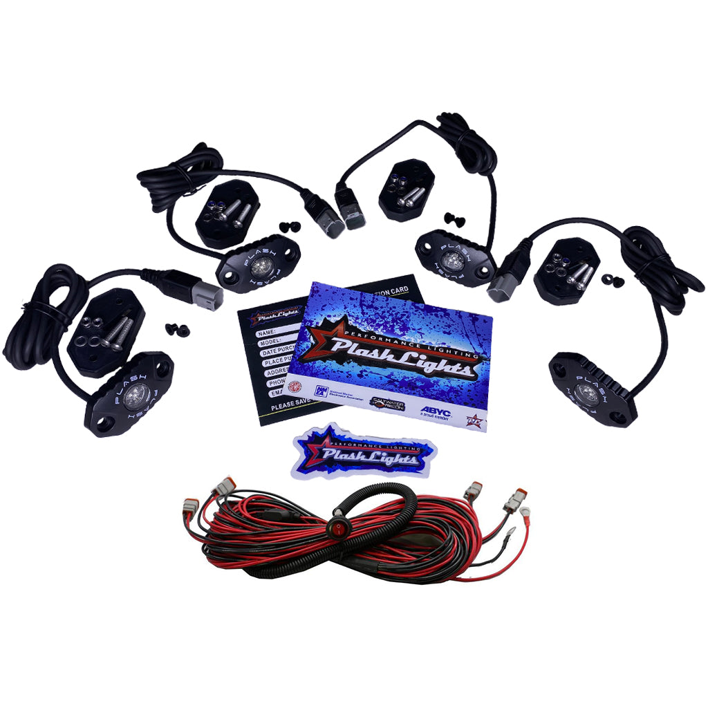 PlashLights LED Rock Lights SEMA Truck Underglow Accent Kit