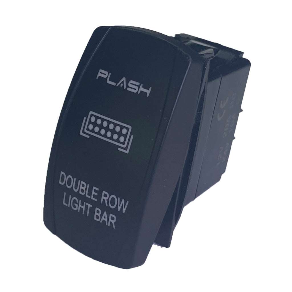 Double Row LED Light Bar - Rocker Switch