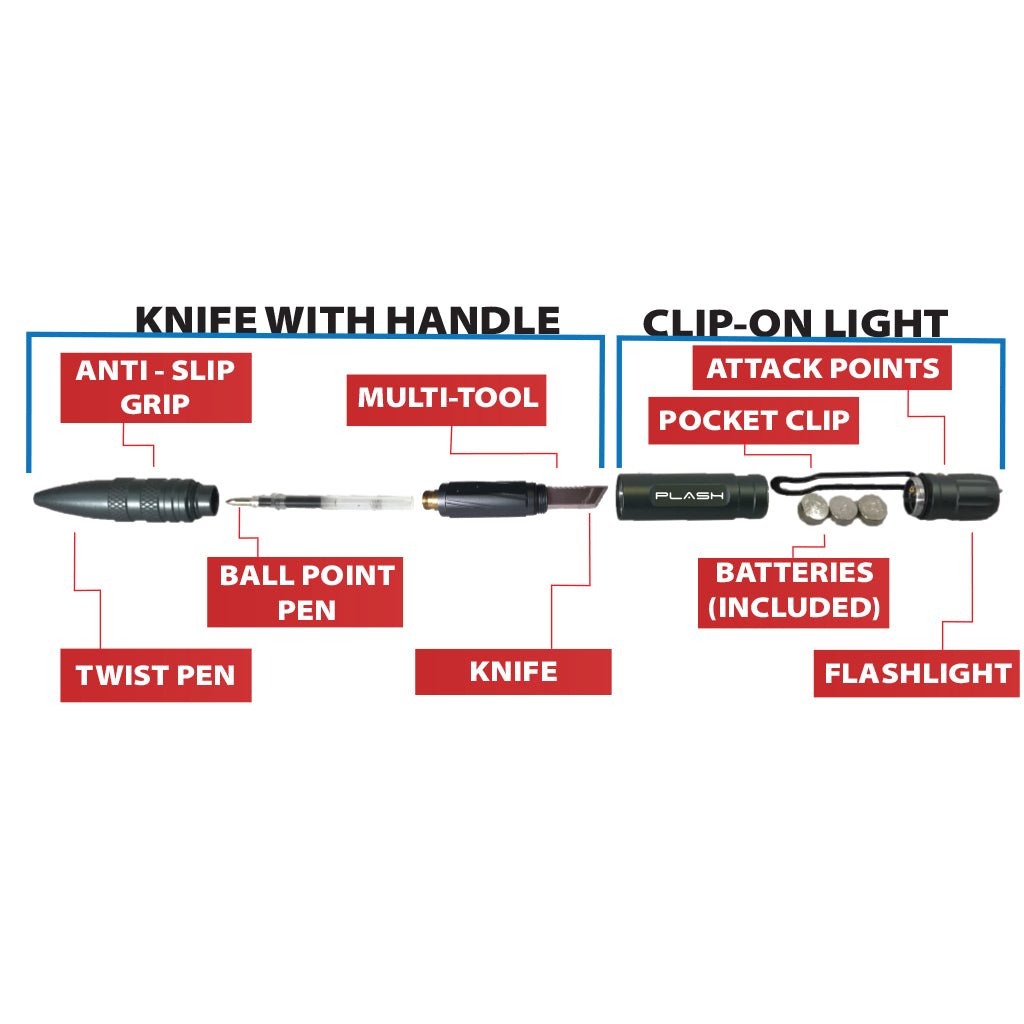 PlashLights MultiFunctional Tactical Pen Chart
