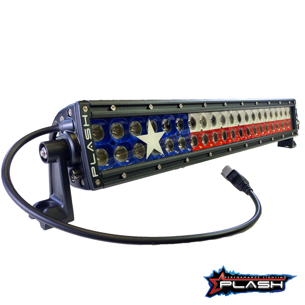 10" Texas Flag Light Bar Red White Blue LED Lights Texan Backlit