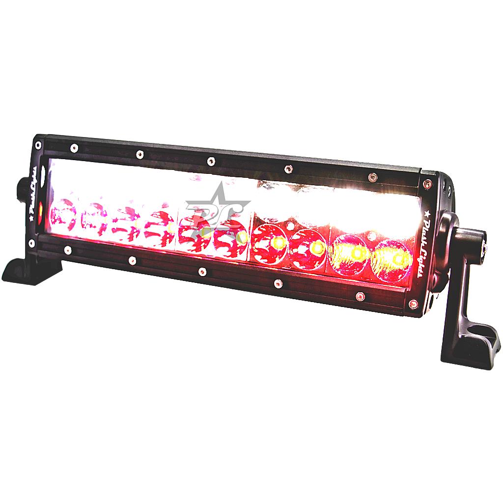 PlashLights Dual Color LED Hunting Light Bar RED WHITE Color Night Vision Stealth predator hunt kill