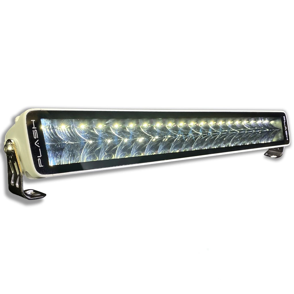 20" X2-Series LED Light Bar White Housing Extremely Bright Light On