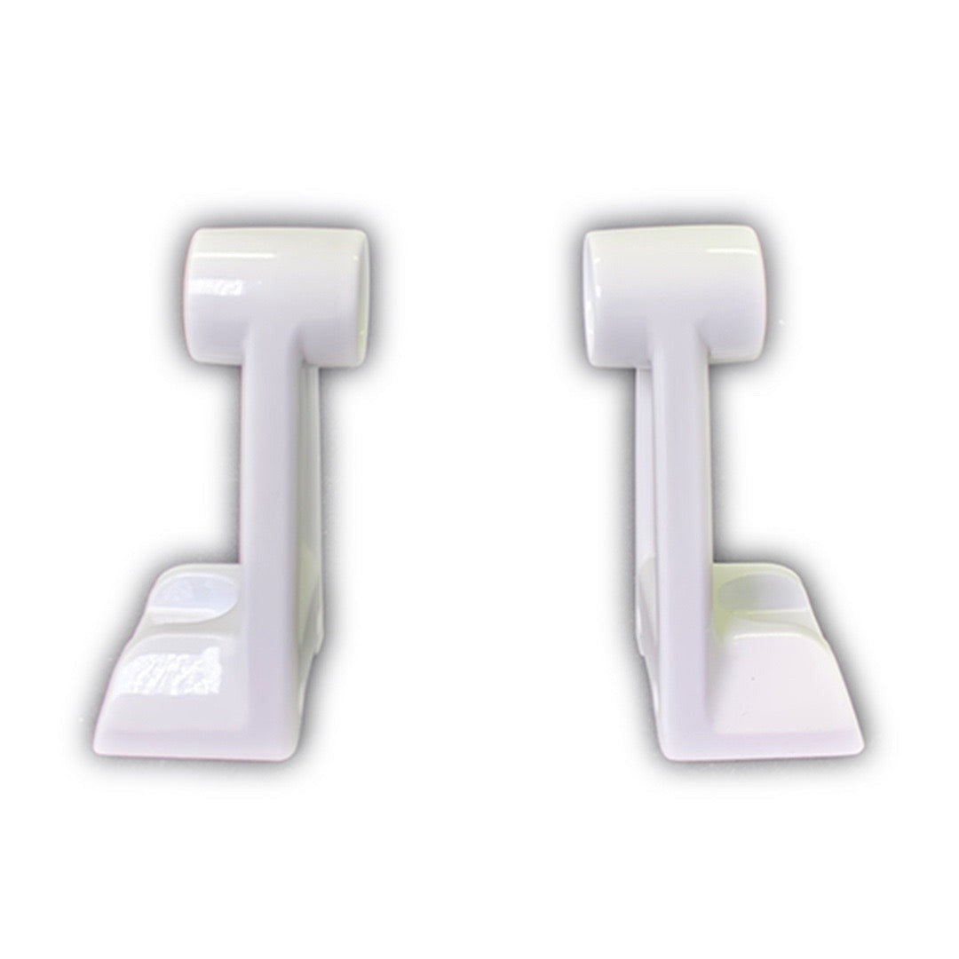 Light Bar Mounting Brackets - Cast Aluminum - White Housing
