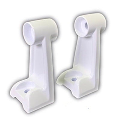 Light Bar Mounting Brackets - Cast Aluminum - White Housing